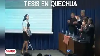 Domingo Semanal: Tesis en quechua Domingo Semanal: Tesis en quechua