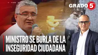 Ministro se burla de inseguridad: "Mis vecinos salen tranquilos" | Grado 5 con David Gómez Fernandini