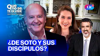 Juramentación de Ministros: Hernando De Soto y Rosa María Cifuentes EN VIVO | Que No Se Te Olvide