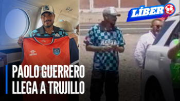 Paolo Guerrero llega a Trujillo | Líbero